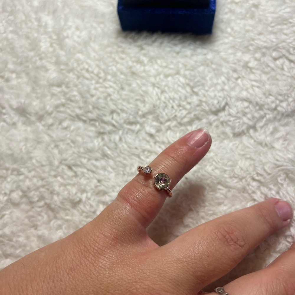 NEW Pink Silver Stone Ring - Picture 3 of 3